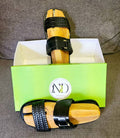 La mule double cuir